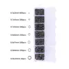 Estuche de 7 compartimentos transfronterizo de cierres de langosta de bucle único, ganchos para pendientes de 9 pines, accesorios, kit de materiales para manualidades de joyería