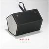 Caja de Almacenamiento de Gafas con Múltiples Compartimentos, Estuche de Cuero para Gafas con Múltiples Compartimentos, Estuche Plegable Hecho a Mano para Gafas de Sol, Portátil