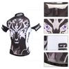XINTOWN Ropa de Ciclismo Estampada Top Corto Absorción de Humedad y Sudor Nuevo Top de Ciclismo de Verano de Manga Corta para Hombre