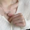 Collar de plata esterlina s925 mujeres todo el camino tú asta cadena clavícula primavera temprana 2022 Nuevo exquisito diamante 7633