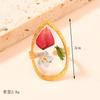 Joyería de Moda Nueva Europea y Americana Dulce Lindo Anillo de Flor Eterna para Mujer Color Libre Flor Seca Gota de Pegamento Anillo Abierto