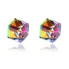 Ímã Cubo de Água Cor Diamante Brilhante Brincos Magnéticos Fortes Ímãs Absorventes de Ferro Brincos Falsos Brincos de Cristal sem Brincos