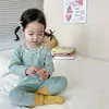 Traje de Otoño e Invierno Grueso sin Huesos con Dibujos Animados de Cerdo Feliz para Niños, Pantalones Largos, Suéter de Algodón Lija para Bebés Niños y Niñas