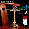Directo de fábrica oro diamante plata diamante copa de vino traje de copas de vino Borgoña Burdeos decantador giratorio