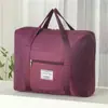 Elegante Bolsa de Equipaje de Sarga, Bolsa de Viaje de Gran Capacidad, Bolsa para Guardar Ropa de Corta Distancia, Bolsa de Gimnasio Portátil de Mano, Bolsa de Maternidad