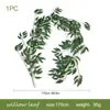 Decoração de Rattan com Folhas Artificiais de Salgueiro para Amazon Transfronteiriça, Fundo de Casamento, Decoração de Casa, Trepadeira Artificial, Plantas Verdes Falsas