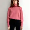 Suéter de Cuello Alto Tejido para Mujer, Ropa Exterior de Otoño e Invierno, Nuevo Estilo 2026, Prenda Interior Retro Relajada, Camiseta Básica Tejida a la Moda para Mujer