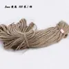 Venta al por mayor del fabricante Cuerda de cáñamo redonda de 1 mm a 10 mm Hecha a mano Bricolaje Decorativa Atada Trenzada Cuerda de cáñamo Cuerda para etiquetas