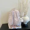 Mochila de Verano 2026 Nuevo Estilo Coreano Simple y Elegante con Lunares, Corazones y Orejas de Conejo para Oficinistas y Estudiantes