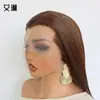 13*4 Fábrica de Pelucas Venta al por Mayor Encaje Estilo Retro Pico de Viuda Universal Tres Picos Resistente a Altas Temperaturas Seda Fibra Química Cabello Largo Lacio