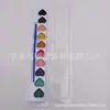 Paleta de pintura infantil com 10 cores de tinta aquarela semi-seca, ecológica e saudável.