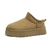 Nuevas botas de nieve para mujer de talla grande de comercio exterior, novedad otoño e invierno 2026, de suela gruesa, forradas de felpa, engrosadas, cálidos zapatos de algodón para mujer