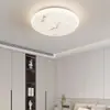 Nueva lámpara de techo rectangular minimalista de estilo italiano de Zhongshan para la sala de estar, lámpara de iluminación de dormitorio de alta gama con imitación de mármol de espectro completo