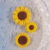 Accesorios de resina de girasol broche lindo de girasol accesorios para el cabello pegatinas para vaso de agua accesorios para zapatos con agujeros accesorios DIY al por mayor