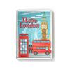 Imanes para Refrigerador Refractivos Personalizados, Souvenirs Turísticos de Londres, Pegatinas Magnéticas Personalizadas Estilo Británico con Graffiti