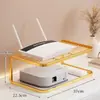 Estante de Colocación para Router para Uso Doméstico, Estante de Almacenamiento Multicapa para Decodificador de TV para Escritorio de Sala de Estar, Estante de Refrigeración para Módem Óptico con Diseño Hueco