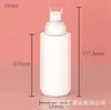 Botella vacía de PET para envases cosméticos 60-200 ml transparente fondo redondo botella recargable para spray fijador botella con dispensador a presión para loción