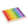 Bloques de Construcción de Madera Tabla de Multiplicar Nueve-Nueve Juguetes Educativos de Madera para la Educación Temprana Ayudas Didácticas Tabla de Cálculo 99