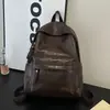 Mochila Retro Popular Transfronteiriça para Mulheres 2026 Novo Modelo Simples Versátil Viagem PU Grande Capacidade Mochila Escolar para Estudantes