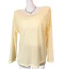 7182# Cubierta Protectora Solar Suelta para Mujer Rayas Manga Larga Capa Base Estilo Perezoso Ropa de Abrigo Casual Adelgazante Top de Chica Popular