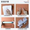 Estante para Chanclas de Baño, Estante para Zapatos de Montaje en Pared sin Taladro, Estante de Almacenamiento Multicapa Ahorrador de Espacio para Baño