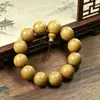 Pulsera de Sándalo Sándalo Verde Madera de Melocotón Huanghuali 20 Madera de Áloe Madera de Nicho Juguete Pulsera Cuentas de Oración