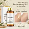 Aceite para el cuidado del cuerpo, fórmula suave, de fácil absorción, cuida e hidrata la piel, dejándola delicada, suave y luminosa