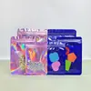 Bolsas Auto-sellables Yin-Yang Impresas con Láser, Bolsas de Colores con Purpurina para Joyería, Bolsas de Sellado de Colores Anti-Oxidación