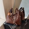 Bolsa Tote Retro de Marca Estrangeira de Alta Qualidade Feminina Grande Capacidade Outono e Inverno 2024 Nova Moda Versátil Bolsa de Ombro Bolsa Geral
