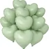 Globos de Papel de Aluminio en Forma de Corazón 12 Piezas Transfronterizos Globos para el Día de San Valentín Flotando en el Aire Globos de Helio Artículos de Decoración para Cumpleaños