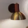 Fornecimento Transfronteiriço de Luminárias de Parede LED de Madeira de Nogueira para Quartos de Hotel, Corredores, Quadros Decorativos, Luminárias de Parede para Leitura ao Lado da Cama