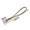 Lanyard de Cuero Gamuzado con Hebilla de Metal para Colgante, Lanyard de Cuero Gamuzado Semi-Terminado, Colgante Tejido a Mano, Lanyard de Muñeca