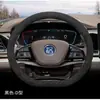 25 modelos de cubiertas para volante BYD Han dmi y Han ev, cuero gamuza de invierno especial ultra-delgadas antideslizantes cubiertas para manija de coche