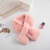 Bufanda de peluche de conejo para hombre y mujer, bufanda gruesa para invierno, bufanda versátil, orejeras, protección para los oídos, bufanda cálida para montar al aire libre, venta al por mayor en stock