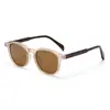 Gafas de sol poligonales coreanas personalizadas para hombre con patillas de placa, Gafas de sol polarizadas retro de moda para mujer, Tendencia de celebridad de internet 8609