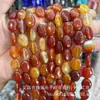 12x16 Piedra Natural Ágata Cristal Ovalado Planas Cuentas DIY Pulsera Collar Accesorios de Joyería Cuentas Semi-Terminadas Mayoreo
