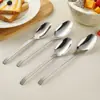 Cuchara Doméstica de Acero Inoxidable 304, Cuchara de Sopa para Niños, Cuchara de Sopa Engrosada para Comer, Cuchara de Sopa Profunda, Cuchara de Alto Valor