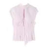 Camisa Elegante de Manga Corta para Mujer Estilo Europeo y Americano Transfronterizo 2026 Nueva Moda Camiseta de Moda Top 2903272