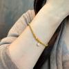Colar Shajin New Classic Trevo de Quatro Folhas Feminino Nicho Design de Flor Fashionável Simples Versátil Corrente para Clavícula Joia