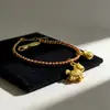 Pulsera Roja de Hilo del Año del Caballo del Zodiaco para Mujer, Lujo Ligero con Sensación de Alta Gama, Pulsera Tejida, Nuevo Estilo Chino, Nuevo Diseño del Año del Caballo, Accesorio de Mano