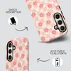 Capa de filme de transferência de calor floral xadrez rosa suave para Samsung S23 Ultra/S22 Ultra