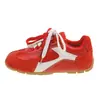 Sapatos Agan, tênis color block 2026, tênis de treino alemão marrom, novos sapatos estilo balé com aumento de 5 cm de altura, femininos marrons estilo retrô com aumento interno de altura