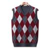 Nuevo chaleco de punto para hombre otoño e invierno 2022 cuello en V engrosado sin mangas chaleco de punto chaleco cálido para hombre 1813