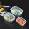 Shunxin B-006 Conjunto de Marmita de Três Peças Plástico Caixa Crisper para Micro-ondas Conjunto de Três Peças Retangular Crisper Arroz
