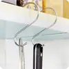 Gancho en forma de S de acero inoxidable, gancho multifuncional, gancho en forma de S para cocina, baño, gancho multiusos en forma de S, gancho en forma de S de metal.