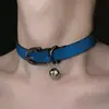 Colar Gargantilha Cruzada de Couro Preto Casual Estilo Punk Design de Nicho Doce e Cool para Mulheres Simples e Moderno