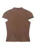 2026 Nova Roupa Feminina de Verão Estilo Europeu e Americano Camisa com Gola Alta Ajuste na Cintura Manga Curta Poá Slim Fit Popeline