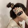 Cuerda para el cabello con cadena de color té con leche estilo coreano, anillo para el cabello con giro simple retro, estilo frío, cuerda para el cabello con diseño de lazo estilo japonés y coreano, cuerda para el cabello con sentido