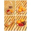 Bandeja, bandeja para hervir té en horno, bandeja para frutas, bandeja para postres chinos, bandeja para pasteles, bandeja para pasteles, bandeja para frutas secas de rejilla de nueve cuadrados, accesorios