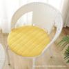 Cojín redondo de pana grueso, extraíble y lavable, cojín para silla de ratán, cojín redondo para taburete, cojín para silla, color sólido, antideslizante, entrega de fábrica